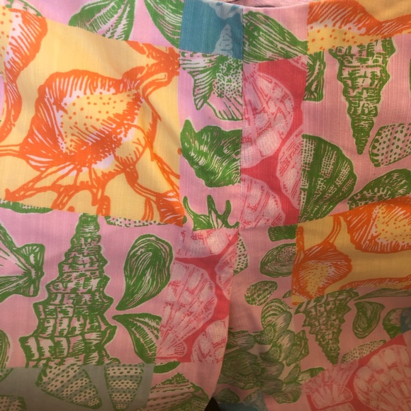 Lilly Pulitzer Vintage Patchwork Resort Fit Cropped Capri Pants 2 *Rare* - Picture 4 of 9